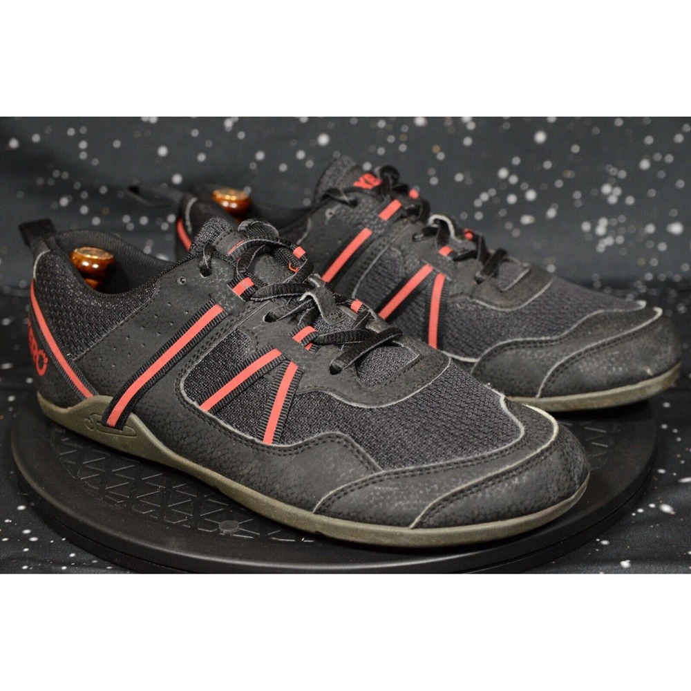 Xero Shoes Prio Men's Sneakers Sz 7.5 Black Red Athletic‎ Running Shoes F220615W